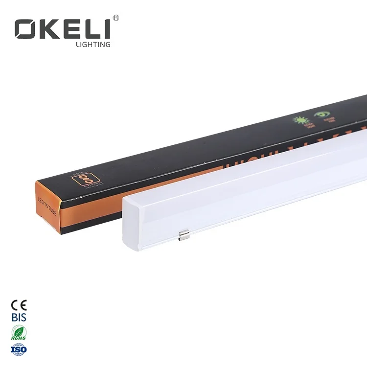 OKELI T5 tubelight 5w 10w 24w 3000k 4000k 6000k pc cover led 120cm t5 integrated led tube