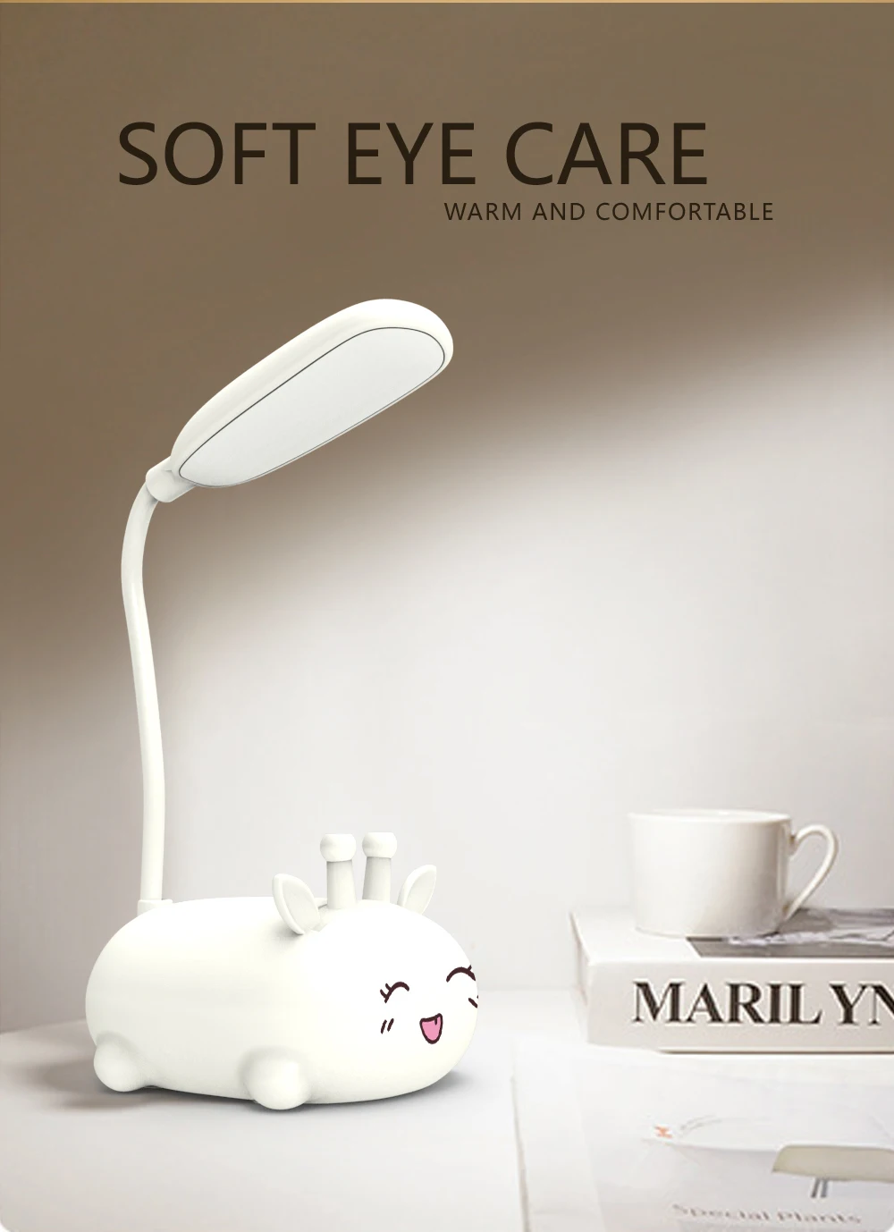 cartoon portable led desk reading table lamp study for selling