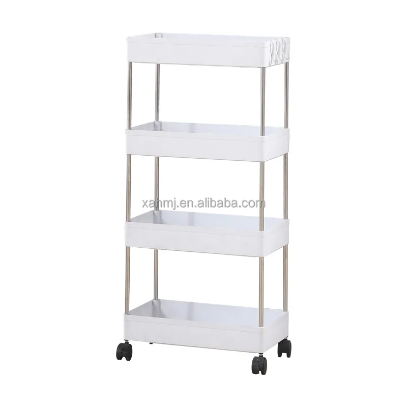 

3-4-5 layers movable folding metal Gap Shelves Storage Rack Kitchen Holders & Racks for house Storage rack