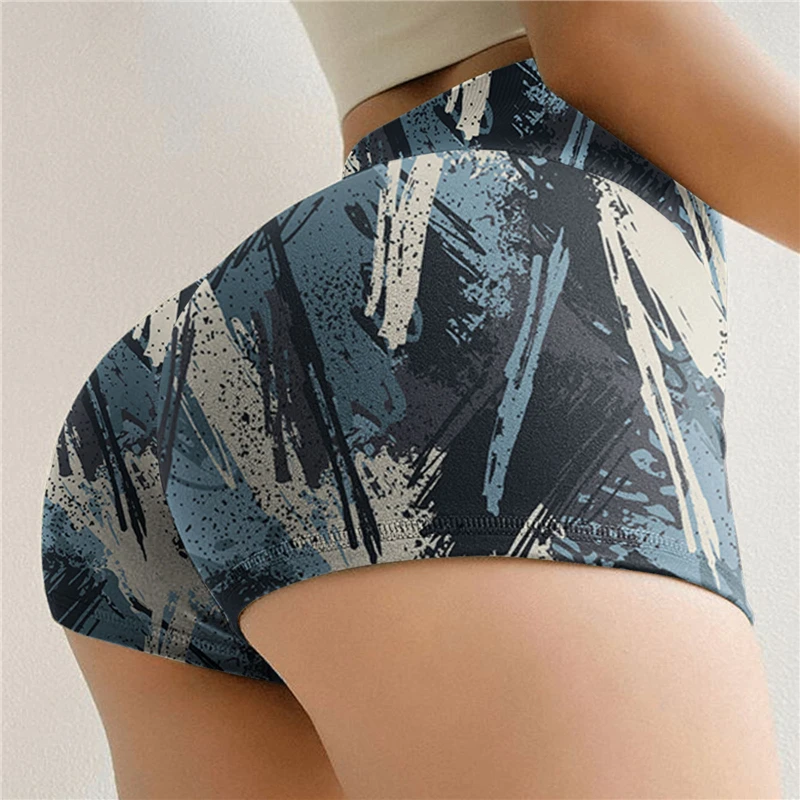 

New Design Hip Lifter Sports Shorts Fashion Summer Wear Printed Booty Shorts Wholesale Hot Women Bubble Texture Summer Shorts, As shown, accept to custom