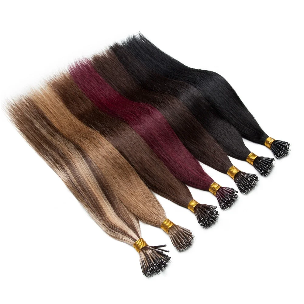 

50 gram Nano ring 1g per strand Brazilian real human hair Micro Loop Ring hair extension