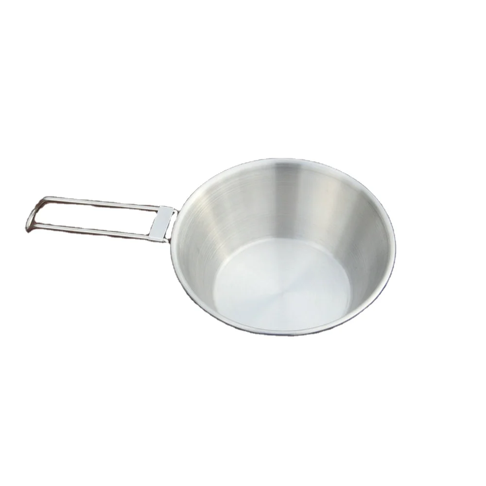 

18 fl oz portable Stainless steel Wide mouth design sierra cup camping cup, Sliver