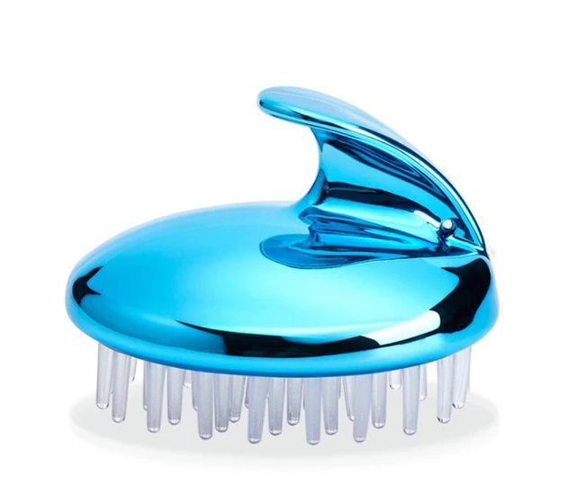 

Hot selling hair non bristle scalp massage comb hair brush home use Scalp massage comb hair straightening comb, Pink,blue