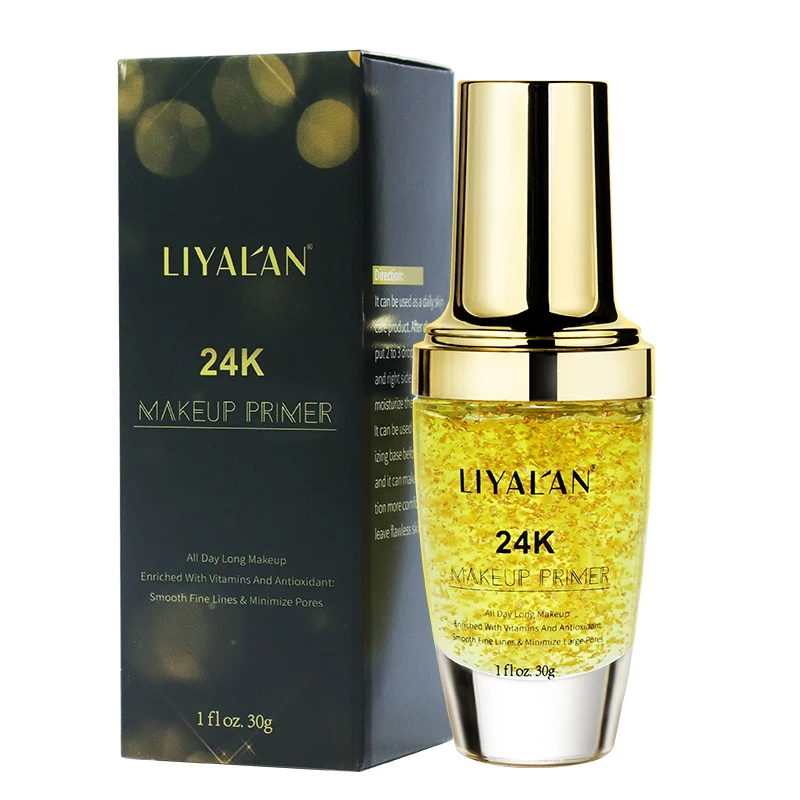 

cosmetics makeup products private label natural vegan 24K gold make up primer