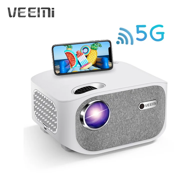 

VEEMI T01 Wifi Phone Mirroring Projector Full HD 1080p Home Theater LED LCD Beamer 4K Movie Support