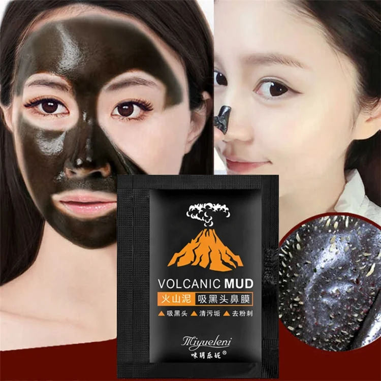 

2021 best price wholesale bamboo charcoal volcanic mud mask blackhead acne remover brightening black peel off mask