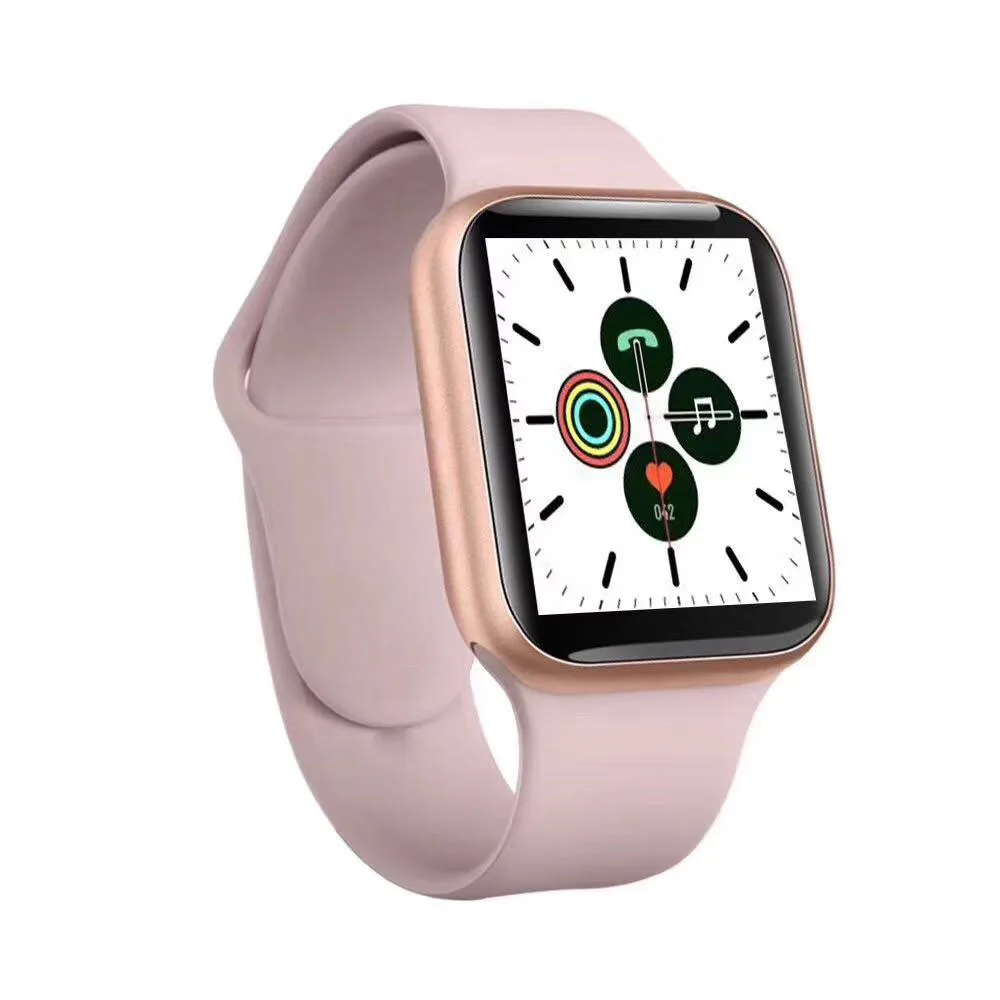IWO 11 Smart Watch, Upgraded GPS 44mm Case BT Call Wireless Charging Heart Rate Blood Pressure Smartwatch for iOS Android