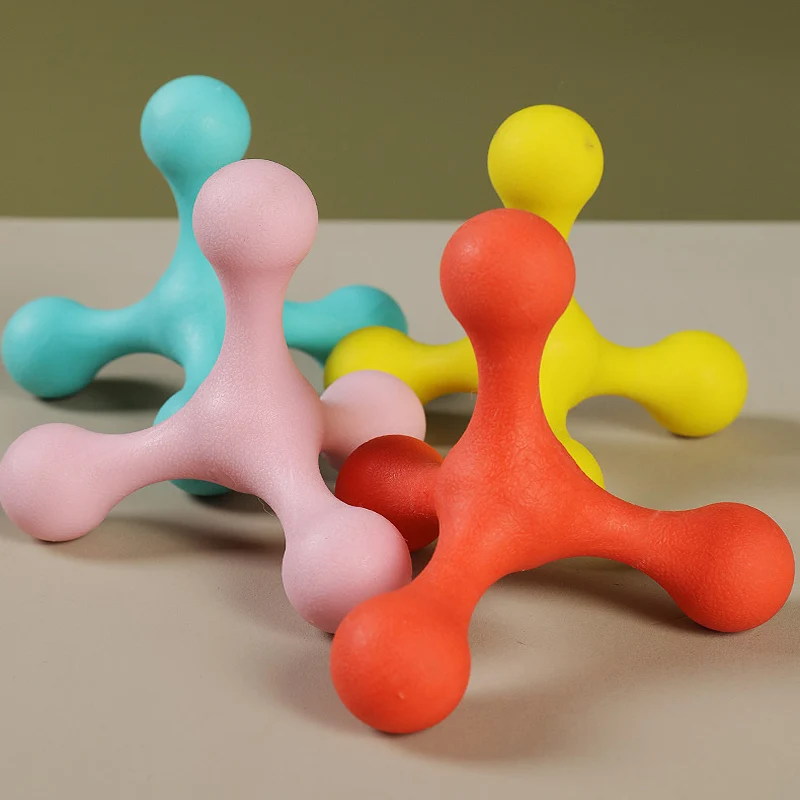 

Factory Direct Sell Pet Toy Multicolor Interactive Soft Rubber Toys For Dog, Blue/red/yellow/pink