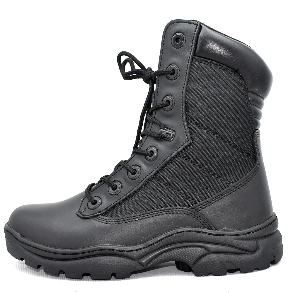 

shock resistant water-proof 8 inch army assault black tactical boots shoes