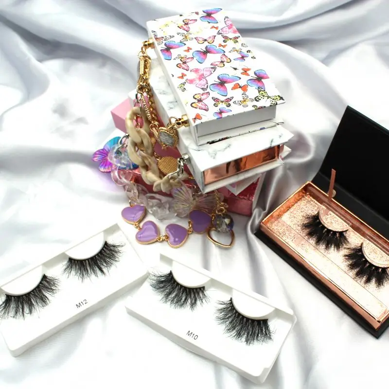 

Extra Fluffy Eyelash Vendor 20-25Mm Fluffy mink mink thick band eyelashes 25 mm, Natural black