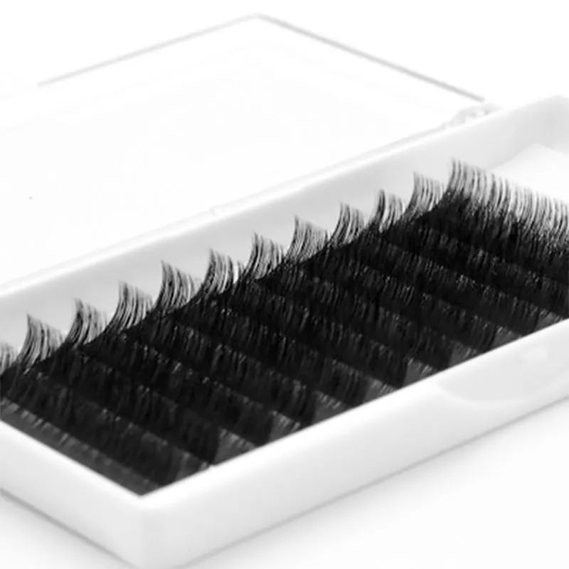 

Wholesale C/D Curl W Shape Individual Volume Fan Eyelash Extension Custom New Style W Eyelash Extension, Natural black