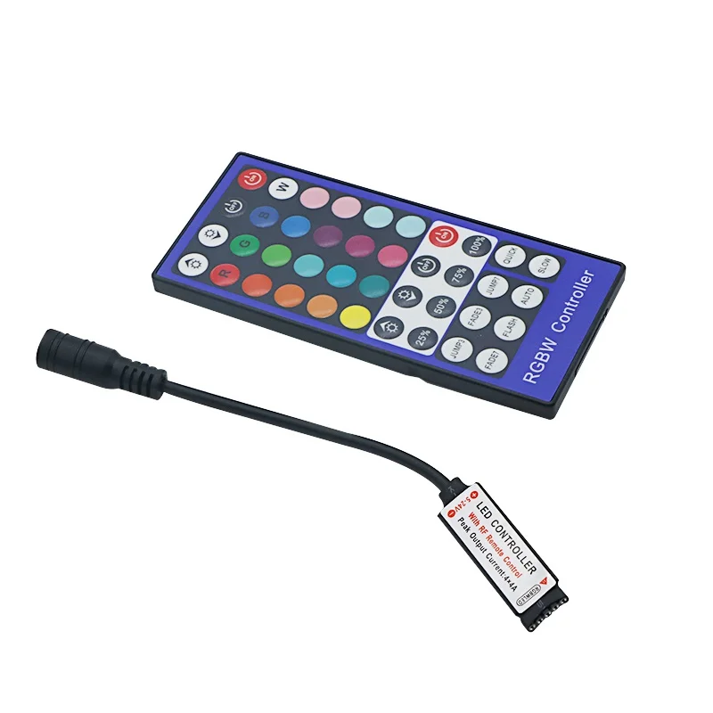 

RGBW 40 Keys RF Remote Controller for 3528 5050 RGBW LED Light Strip, Rgbww mini controller