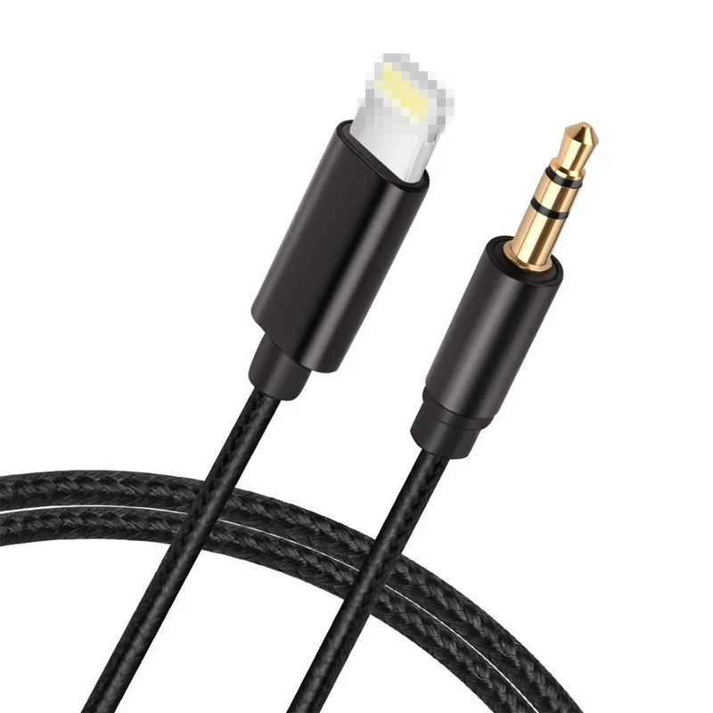 

Amazon Hot Selling Lighting-3.5mm Aux Cable Aux Jack Audio Connector Cable Aux Jack Adapter For Iphone7 8 x 11 12 13, Black/silver/gold