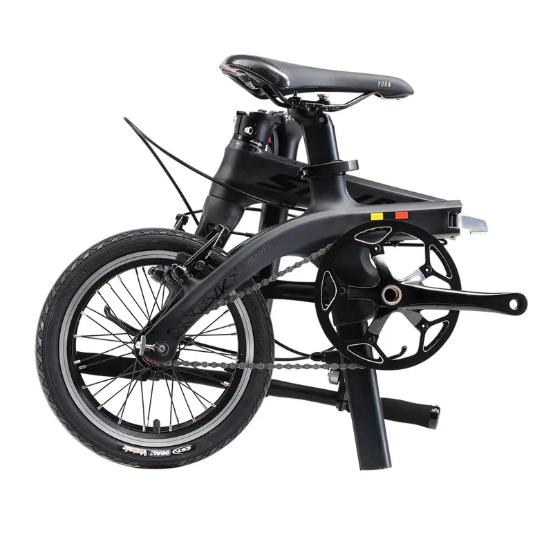 

Adults 14 inch SAVA Folding Bike Folding bicycle Foldable Carbon Folding Bike Mini Compact City Bike, Black