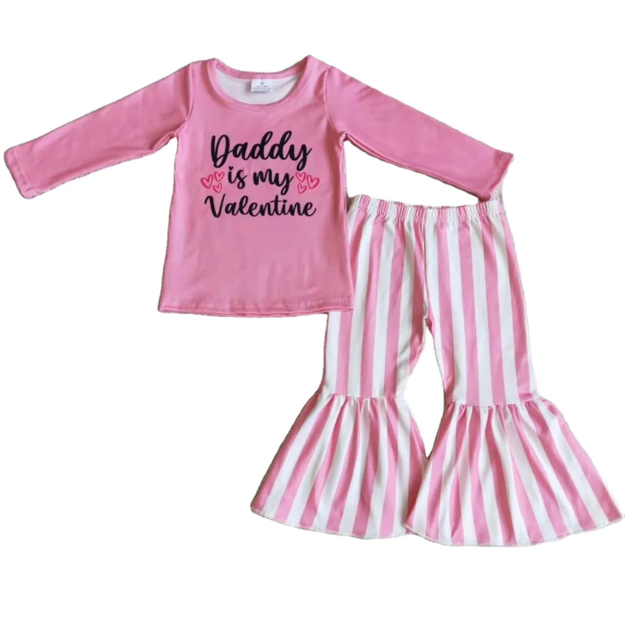 

Toddler Girls Boutique Clothing Sets Winter Children Girls Clothes Valentine Teddy Bear T-shirt Pants Kids Outfits Girls clothes