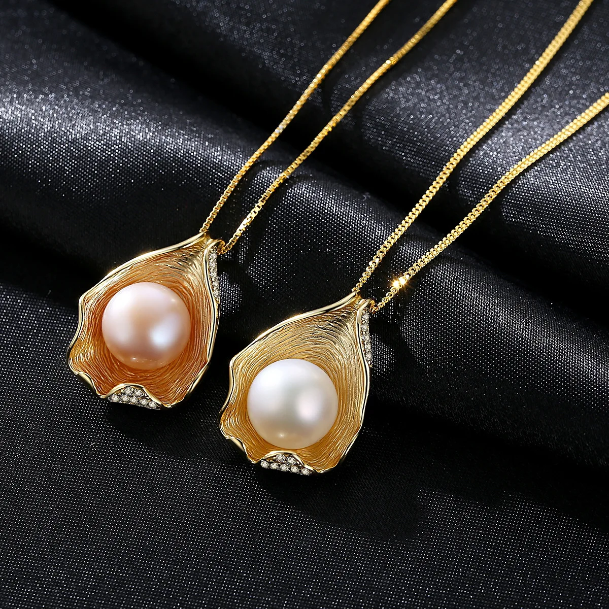 Hot Selling 18K Gold Plated Necklace Fresh Water Pearl Necklace S925 Silver Necklace For Women