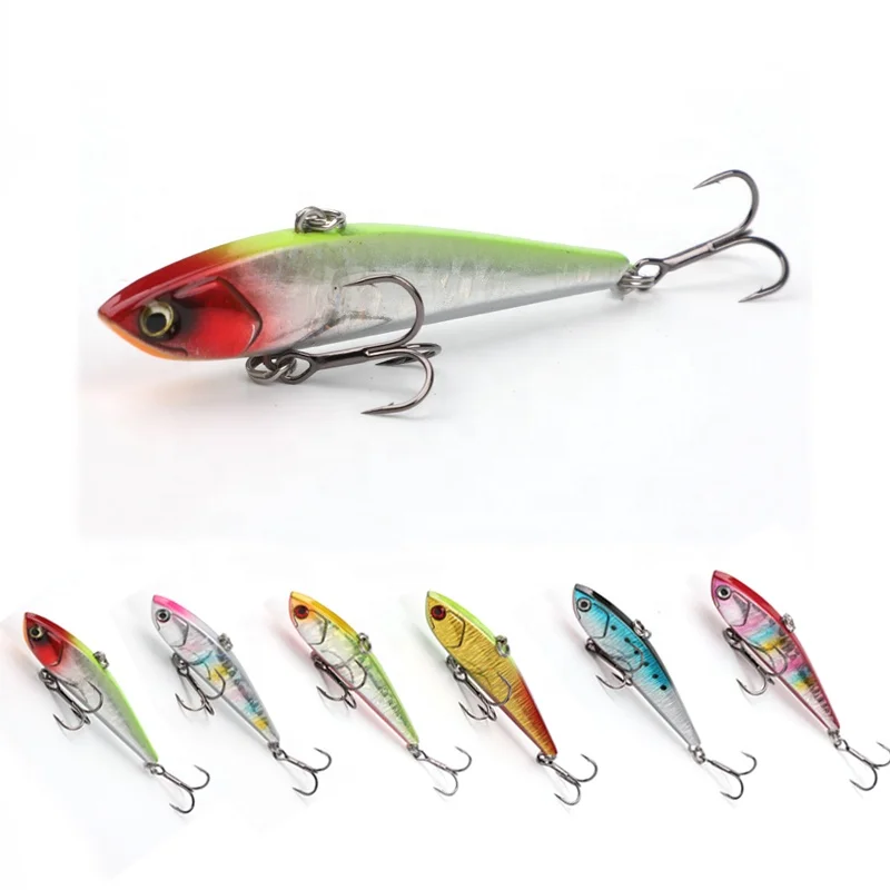 

KY Sinking VIB 75mm 15.5g Long Cast Fake Bait Artificial Bait Fishing Bait Artificial Fishing Lure Fishing Lures, 6 colors