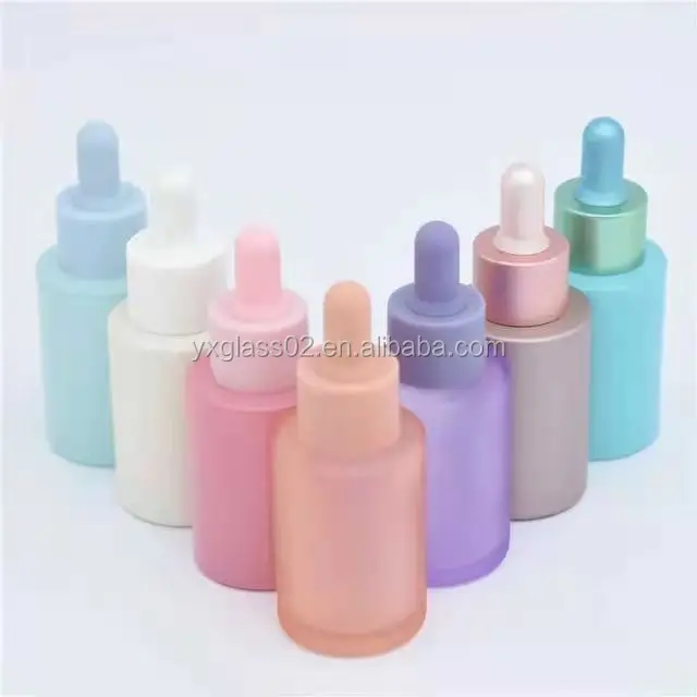 Rose gold essential oil glass bottle10ml 15ml 30ml serum glass bottle Dropper bottle details