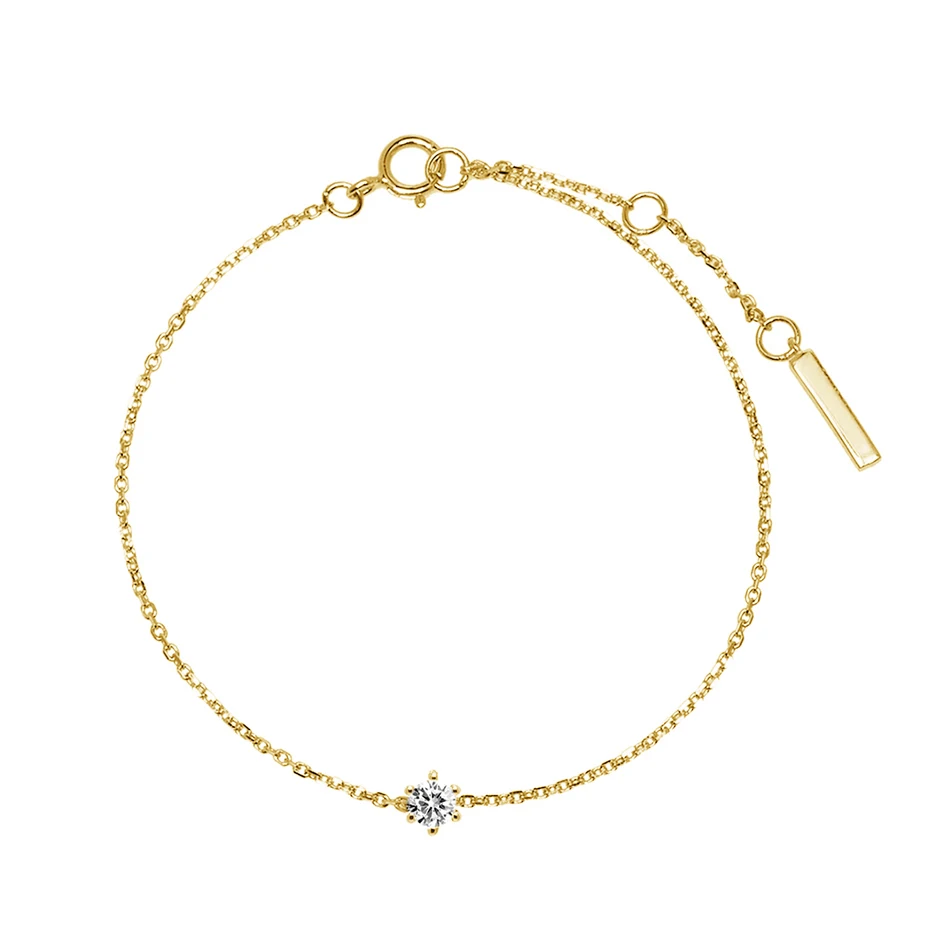 

Luxury Band Brass 18k Gold Plated Cubic Zircon Bracelet For Woman Fashion Jewelry, Customized color