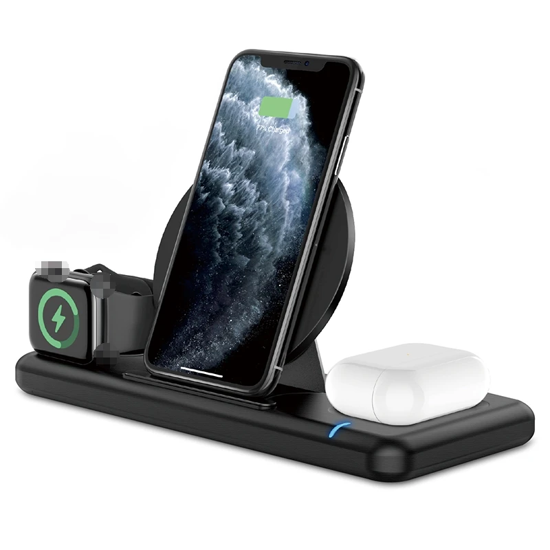 

Wireless Charger 3 in 1 Charging Stand Qi Fast Wireless Charging Pad Compatible For All Qi Standard Devices