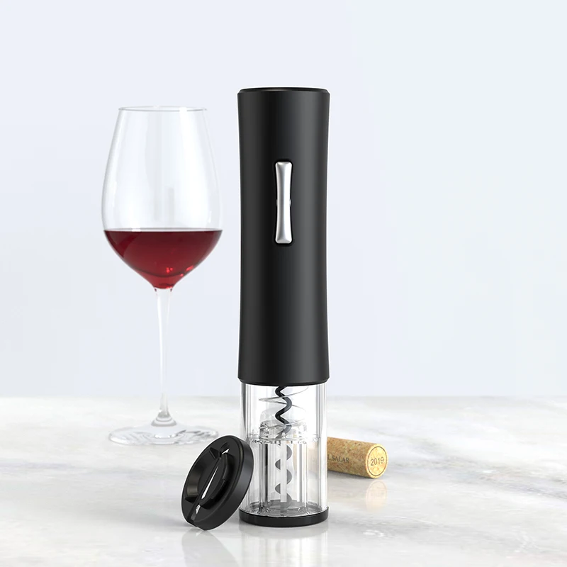 

2021 Ebay Hot Selling Battery Operated Wine Opener Blue LED Light electric wine opener Automatic Wireless Wine Bottle Opener, Black, red
