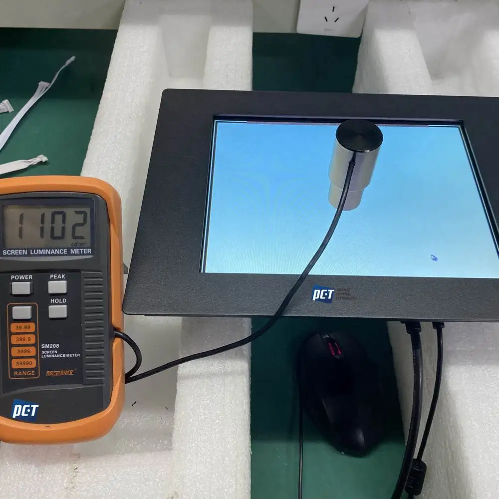 

OEM High brightness portable monitor 10.4" Panel Mount PCAP Touch monitor with IP65 water resistance touch for industrial