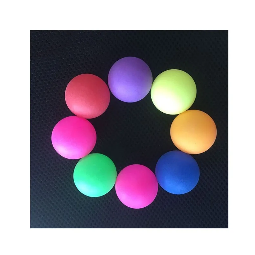 

Hot Custom 38 40mm 1 Star Poly ping pong ball color pelota de ping pong cheap price in high quality training table tennis ball, Pink, red, green, purple, blue