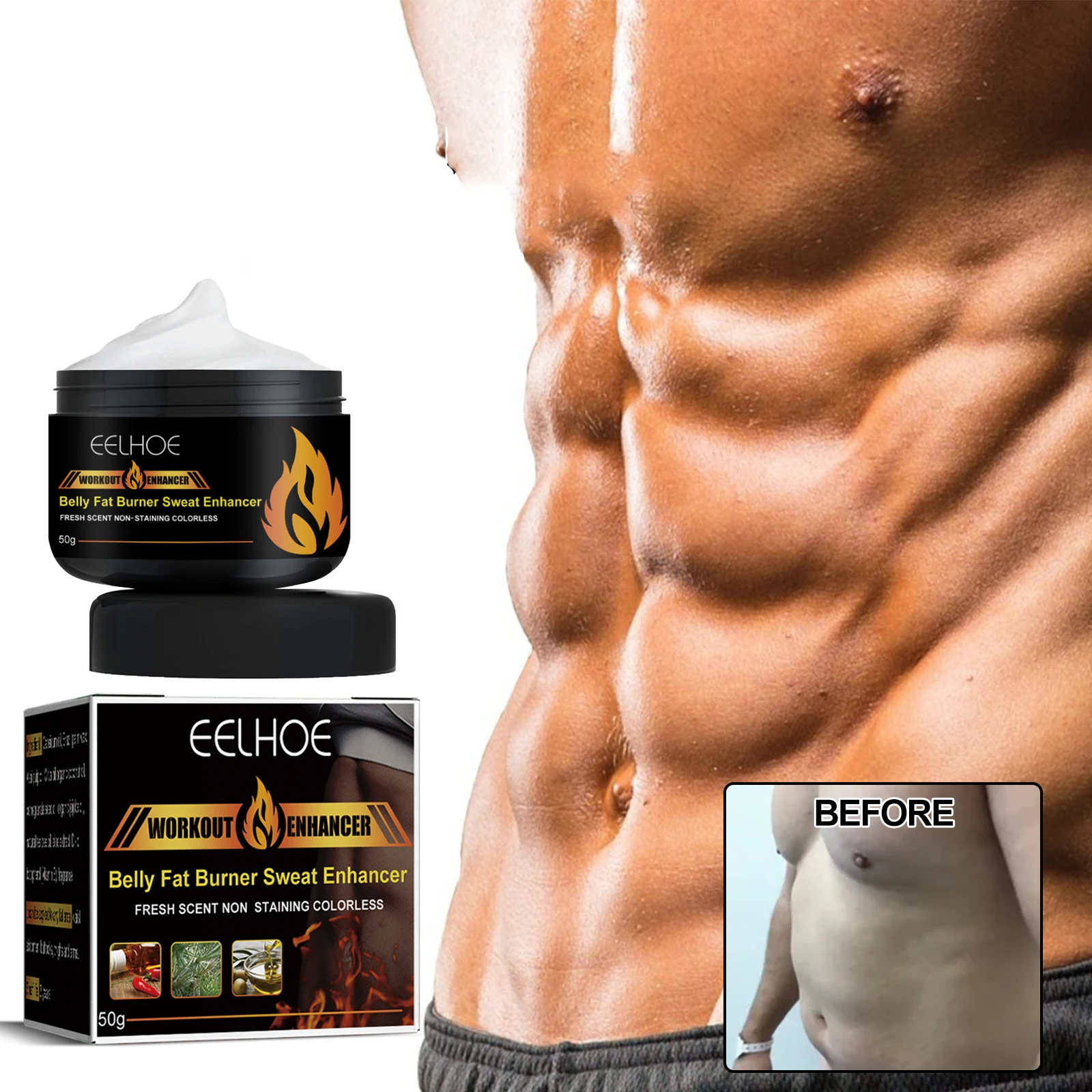 

Private label Efficient Abdominal Muscles Belly Weight Loss Fat Burning Gel Cellulite Waist Hot Cream Fat Burn Slimming Cream