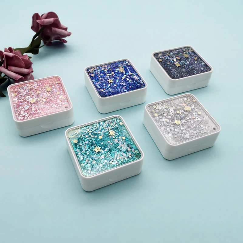 

Colorful Star Contact Lens Case Printed Contact Lens Case Plastic Packaging Box