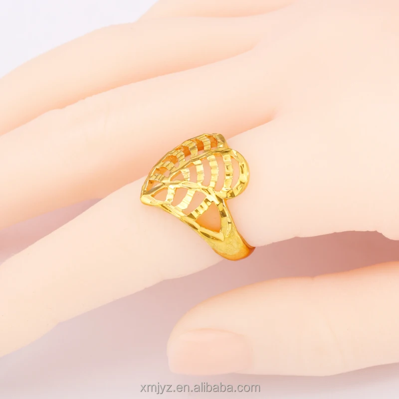 

Live Source Of Trefoil Hollow Ring Female Niche Design Fashion Geometric Ring Factory Direct Sales