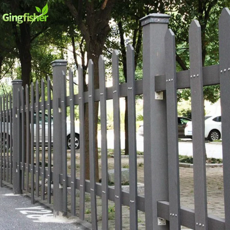 Wood Grain Grey Vinyl Fences Wood Plastic Decorative Garden Fence Buy Wood Plastic Decorative Garden Fence Grey Vinyl Fences Wood Grain Vinyl Fencing Product On Alibaba Com