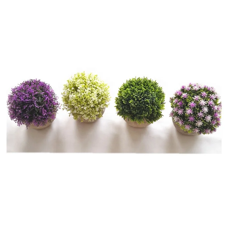 

QSLH-PE046 Amazon Mini Green Plant Indoor Decoration Artificial Potted Plants, Different colors available