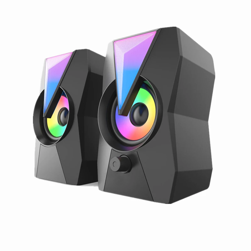 

RGB luminous computer speaker wired multimedia speaker desktop notebook speaker