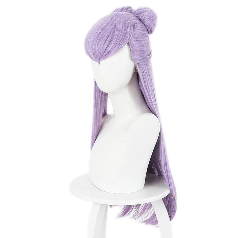 

Mixed Purple Double Hair Bag Half Head Anime Comic Exhibition Cosplay Hair High Temperature Silk Game COS Wigs