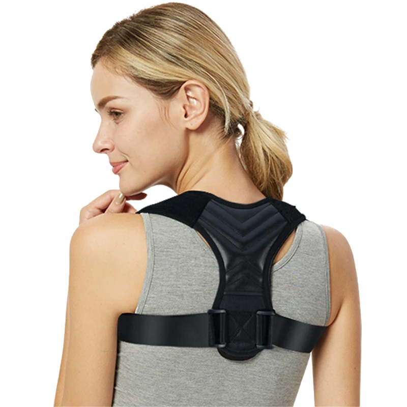 

New Product Adjustable Clavicle Brace Posture Corrector To Comfortably Improve Bad Posture posture corrector for men and women, Balck, posture corrector