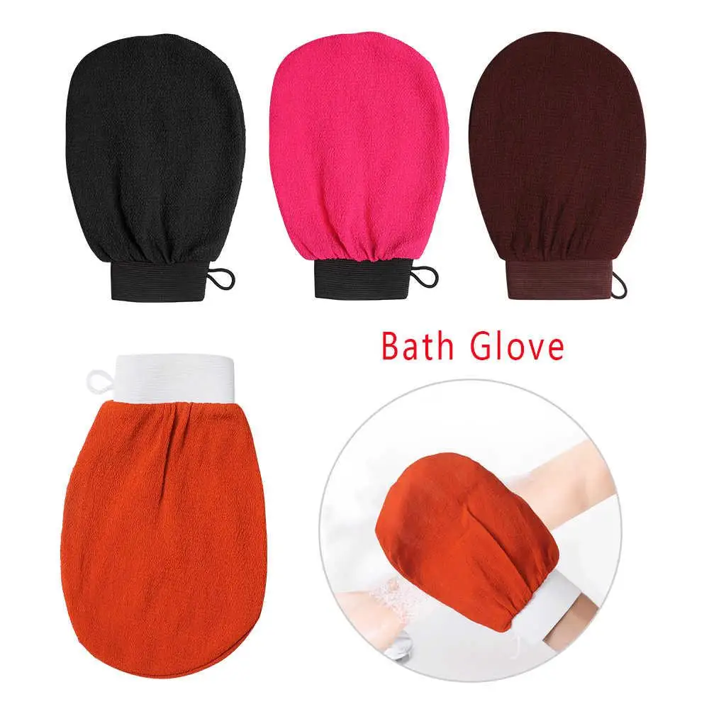

Customized Moroccan Hammam Bath Scrub Rayon Viscose Bath Scrub Glove Mitt Peeling Turkish Silk Exfoliating Body Mitt, Pink