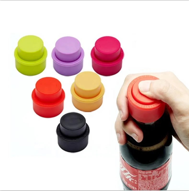 2019 hot inflatable airtight pump seal fizzy drink carbonate beverage cola bottle stopper saver cork soda cap with date dial