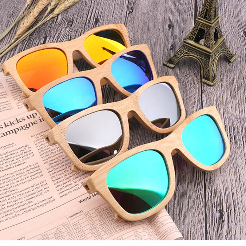 

Custom handmade polarized wood bamboo sun glasses river unisex retro classic shades optifix absorbable kirin peggy gou 2021