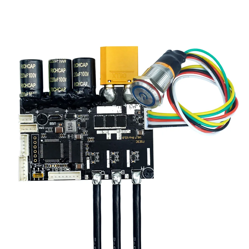 Flipsky ESC 6.7 Pro Based Upon VESC 6 with Heat Sink 60A 12S Skateboard Motor ESC