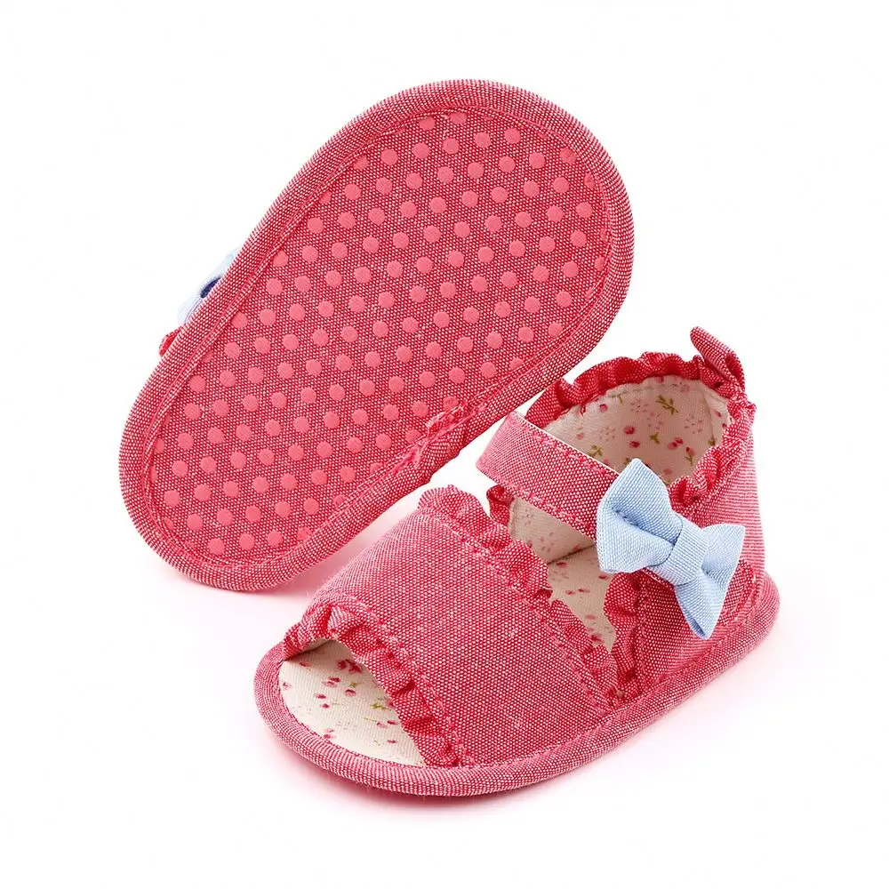 

Fancy beautiful baby sandals for girl canvas baby shoes newborn baby sandals shoes, 3 colors