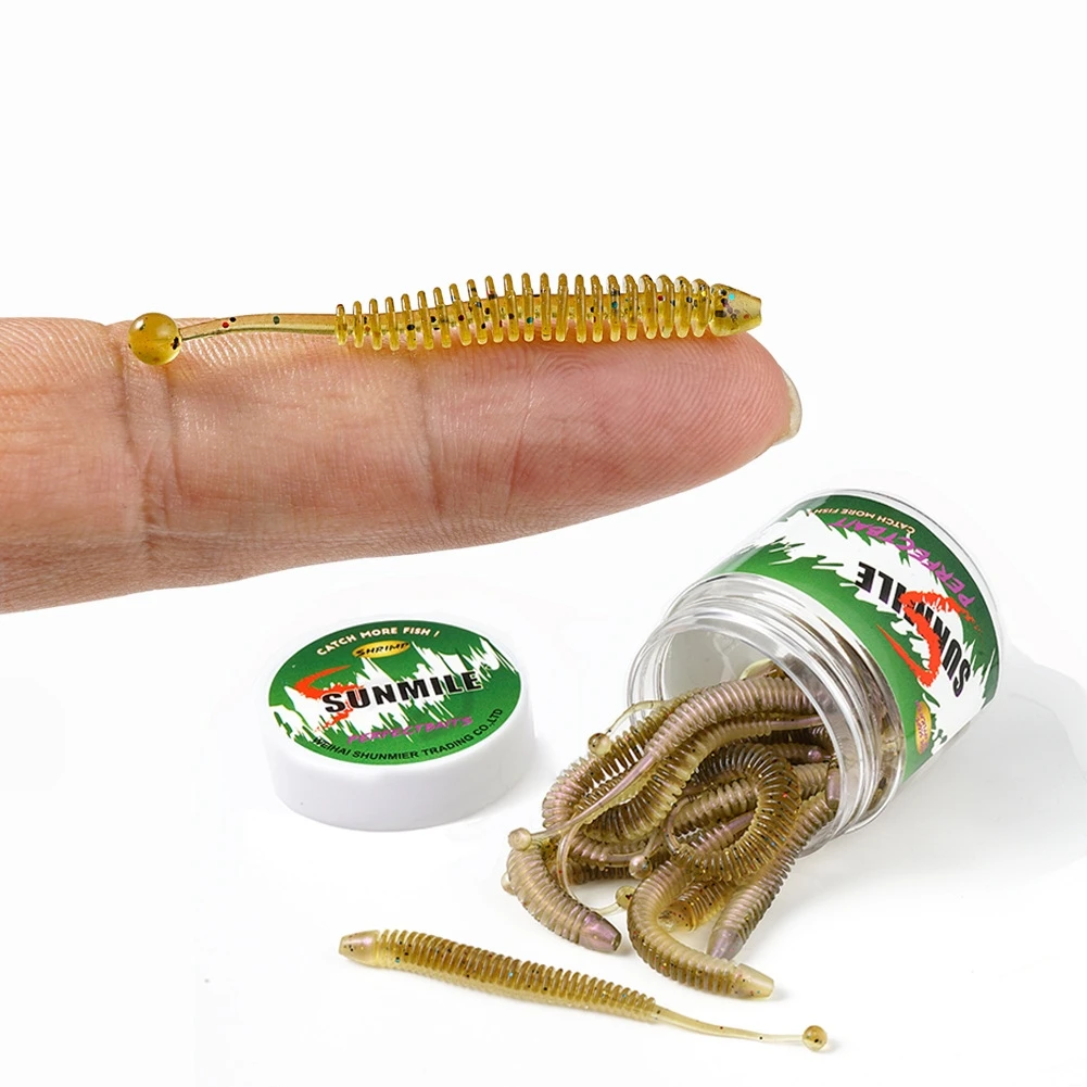 

New Silicone Worm Soft Fishing Lures 5cm6cm 8cm Artificial Rubber Earthworm Baits Flexible Lures Pesca Jig Trout Jig Soft Bait, Vavious colors