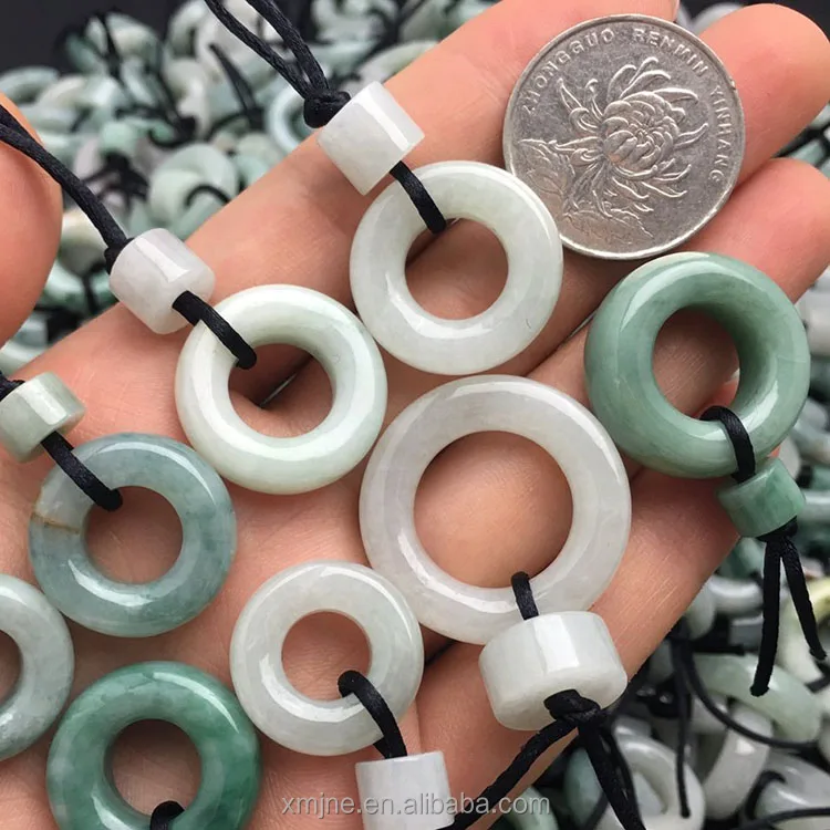 

Myanmar jade a cargo jade mother buckle donut buckle pendant pendant jade handicraft factory wholesale