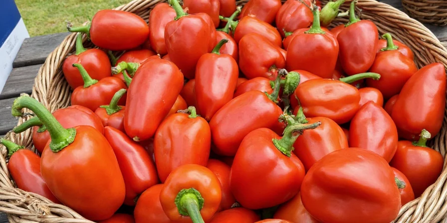 Red peppers being dried for paprika