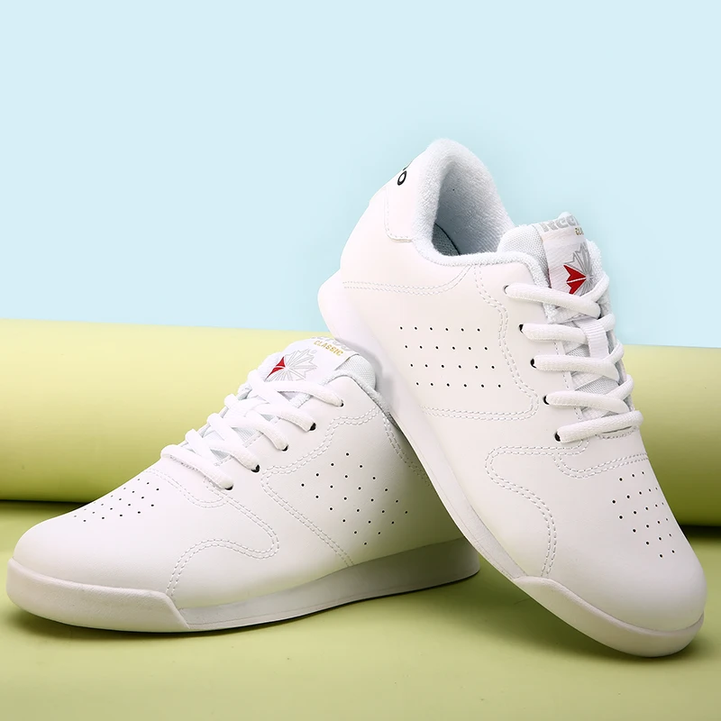 

Cheer Shoes Men Women Cheerleading Dance Shoes Athletic Sport Training for Children, White