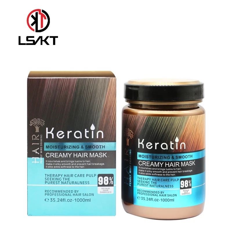 

OEM/ODM WITH PACKAGE Keratin hair treatment repair hair damaged A and B bottle 1000ml