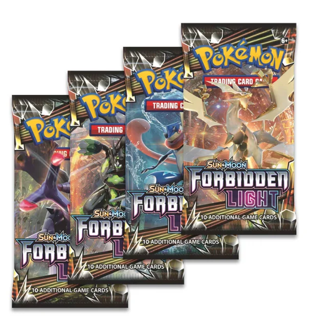 

Original Forbidden Light Booster Pack New Pokemon sealed card free shipping 4 types random send 10cards/pack, Colorful