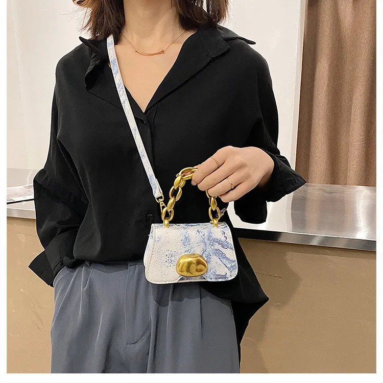 

2021 hot selling luxury brand designer mini purse bag snakeskin pattern handbag women purse, 4 colors