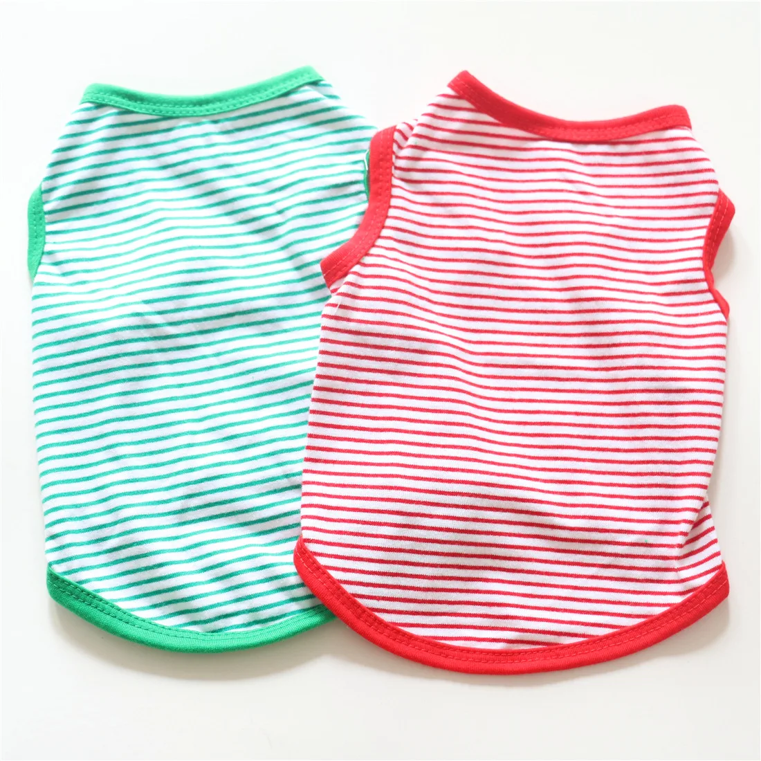 

Fashion Cute Striped Plain Pet Dog T Shirt Clothes