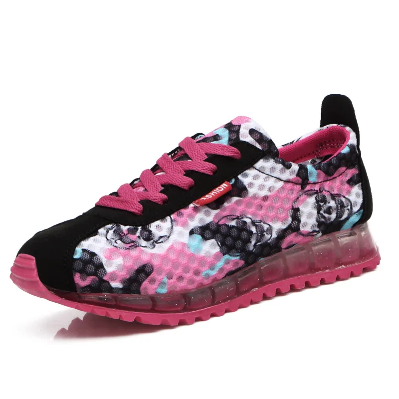 

Camouflage color upper cheap sports shoes women wholesale walking fashion style sports shoes, 3 colors