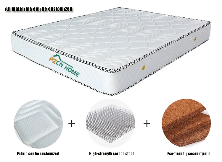 Single twin full queen king size tencel fabric organic customized pocket spring foam white latex mattress